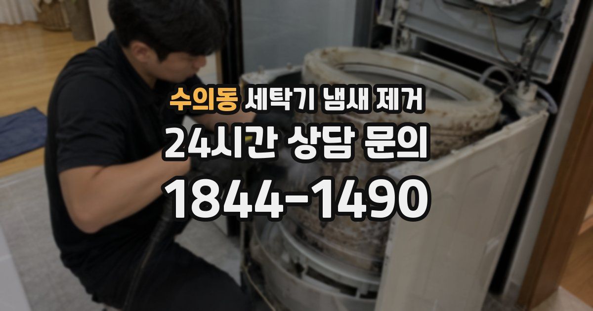 수의동 세탁기 냄새 제거