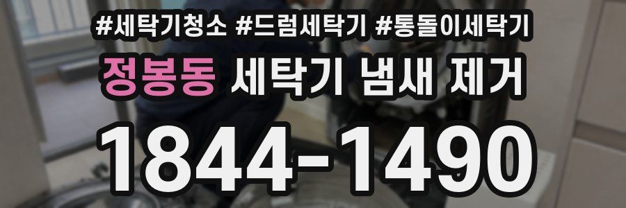 정봉동 세탁기 냄새 제거