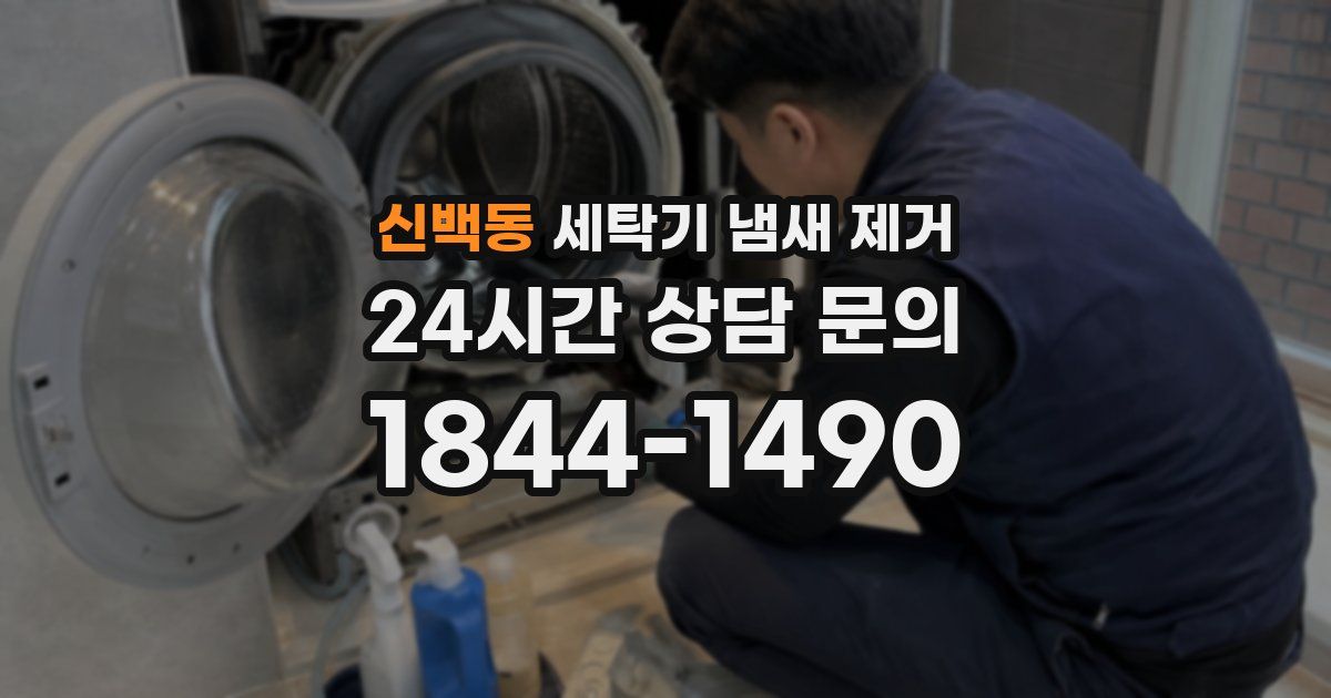 신백동 세탁기 냄새 제거