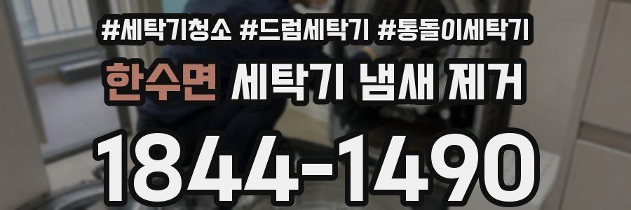 한수면 세탁기 냄새 제거