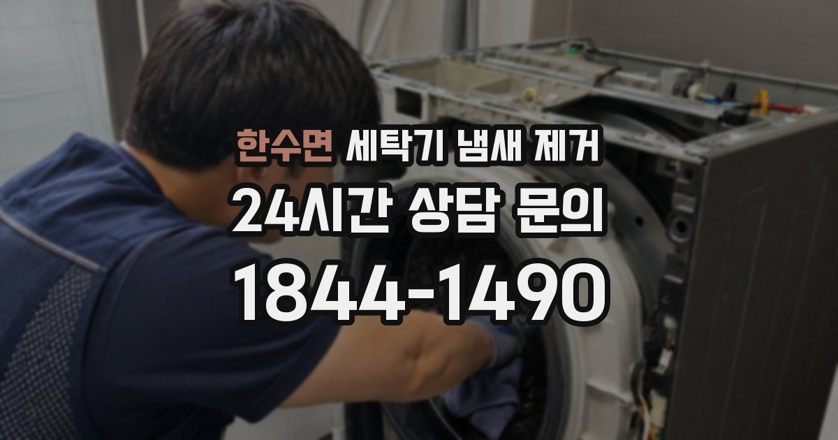 한수면 세탁기 냄새 제거