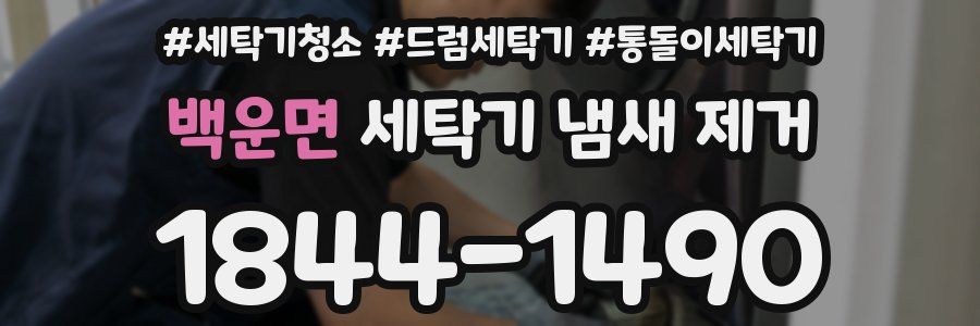 백운면 세탁기 냄새 제거