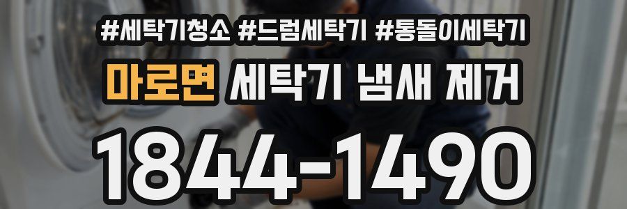 마로면 세탁기 냄새 제거