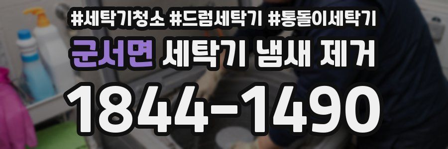 군서면 세탁기 냄새 제거
