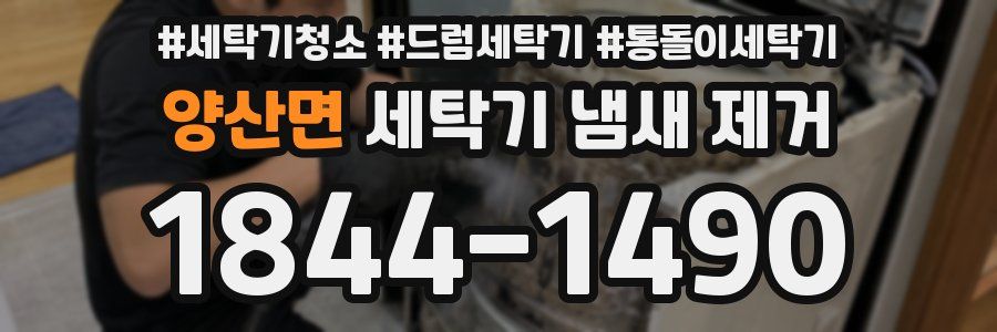 양산면 세탁기 냄새 제거