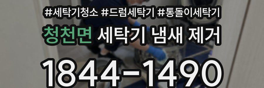 청천면 세탁기 냄새 제거