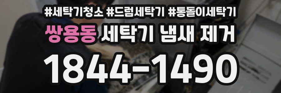 쌍용동 세탁기 냄새 제거