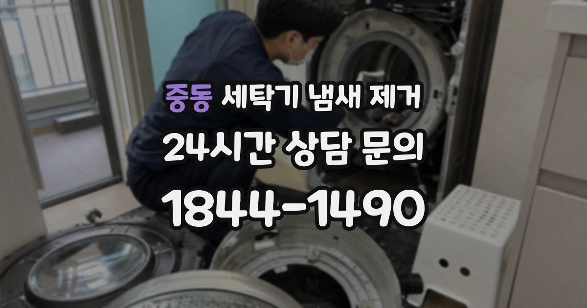 중동 세탁기 냄새 제거