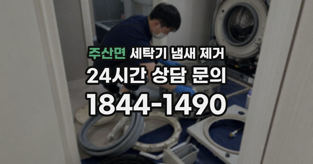 주산면 세탁기 냄새 제거