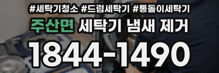 주산면 세탁기 냄새 제거
