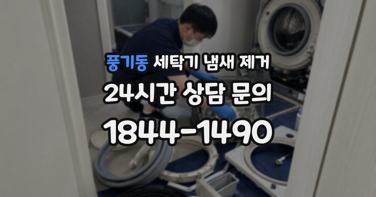 풍기동 세탁기 냄새 제거