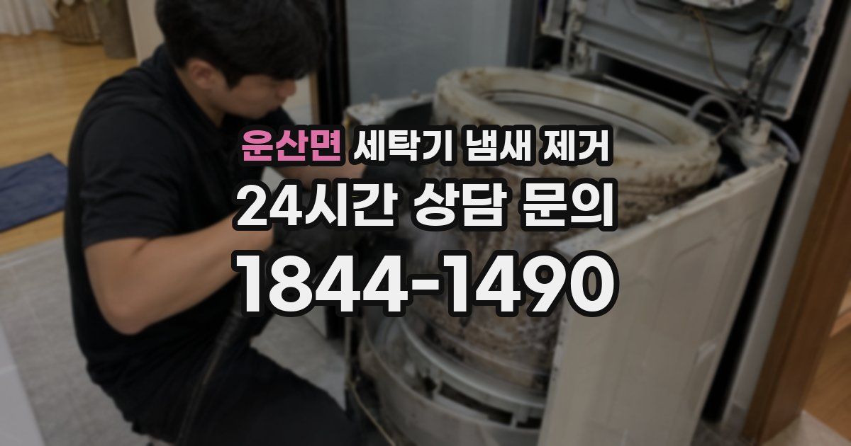 운산면 세탁기 냄새 제거
