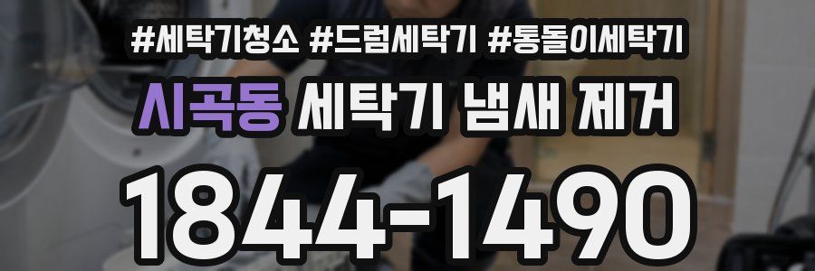 시곡동 세탁기 냄새 제거