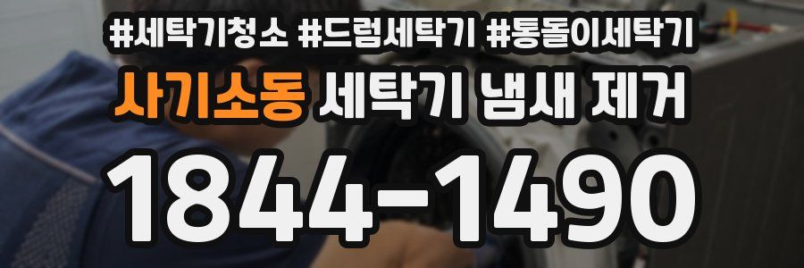사기소동 세탁기 냄새 제거