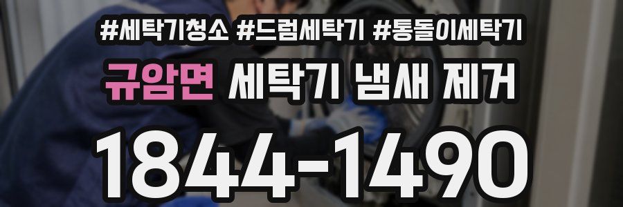 규암면 세탁기 냄새 제거