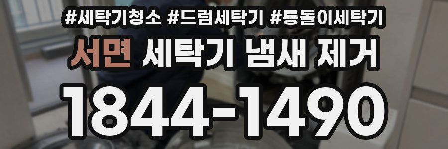 서면 세탁기 냄새 제거