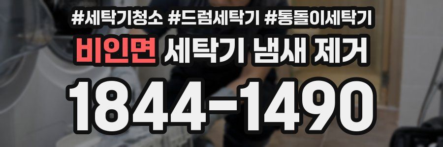 비인면 세탁기 냄새 제거