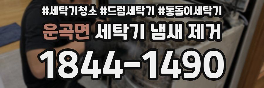 운곡면 세탁기 냄새 제거