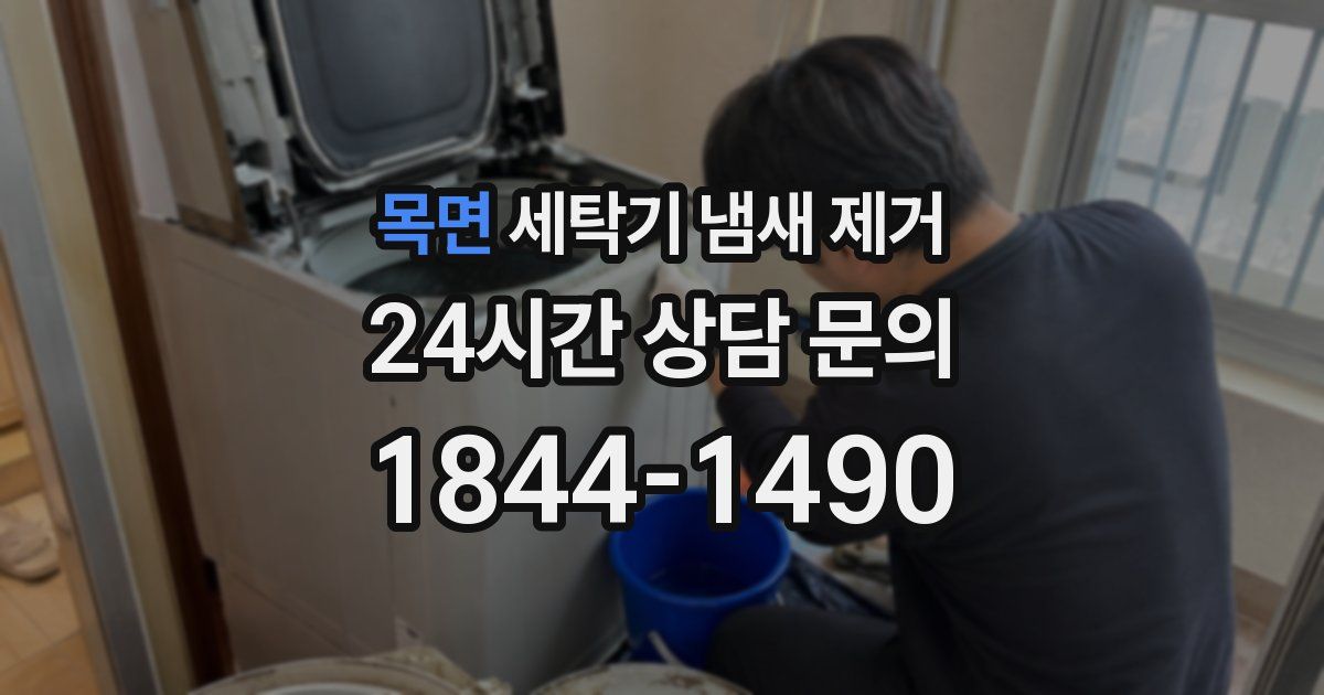 목면 세탁기 냄새 제거