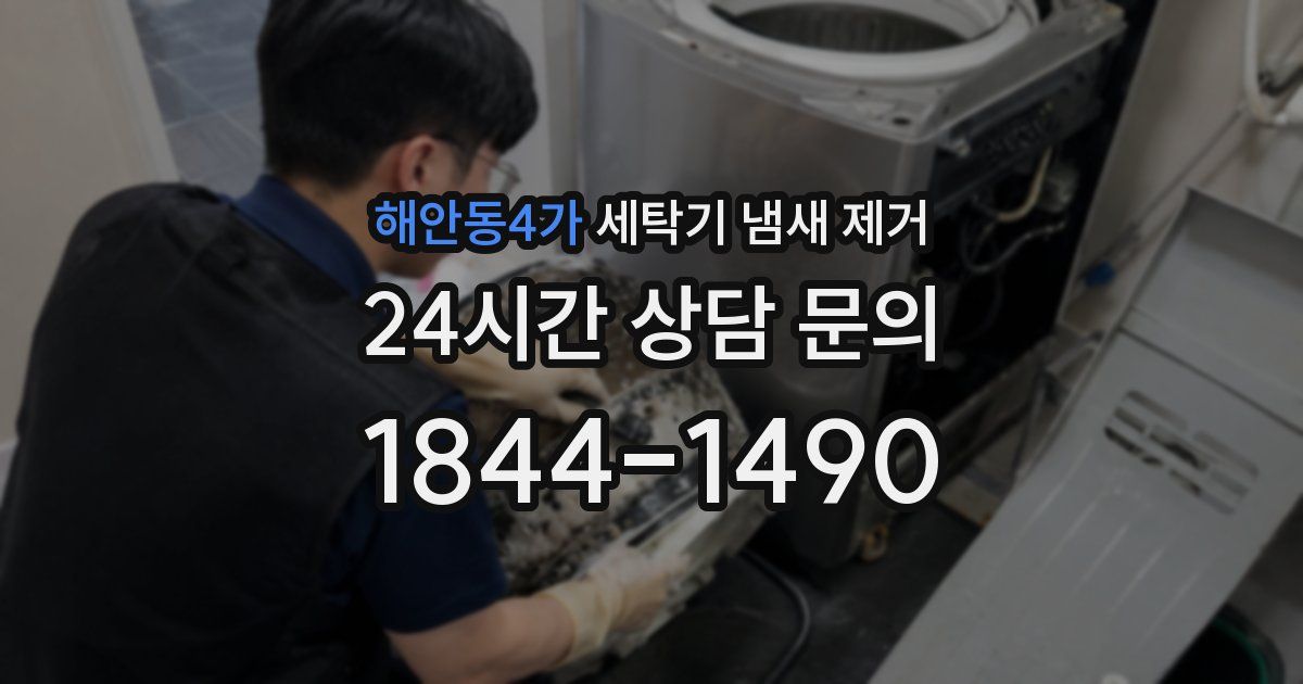 해안동4가 세탁기 냄새 제거