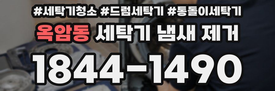 옥암동 세탁기 냄새 제거