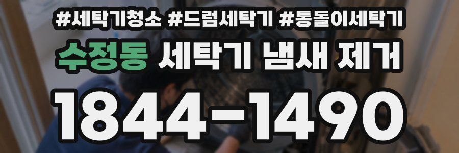 수정동 세탁기 냄새 제거