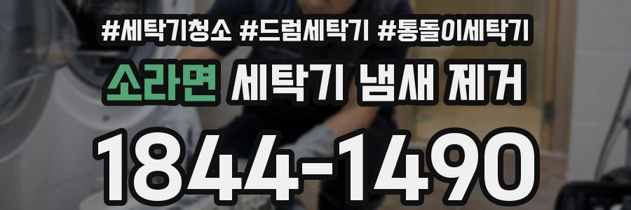 소라면 세탁기 냄새 제거