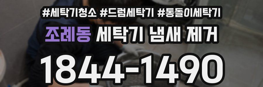 조례동 세탁기 냄새 제거