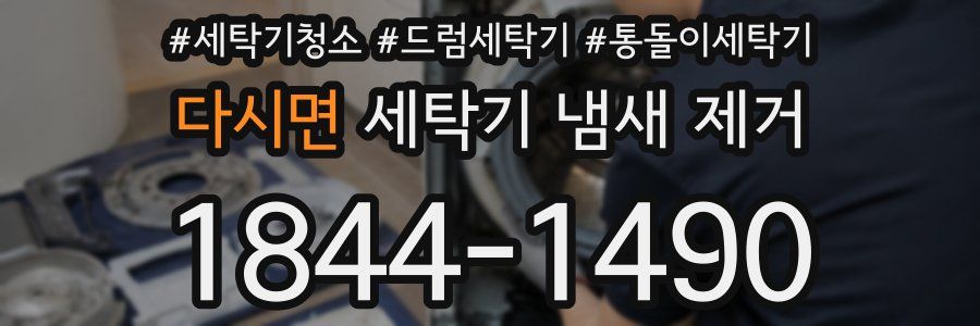 다시면 세탁기 냄새 제거