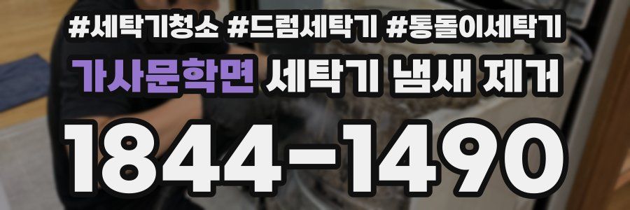 가사문학면 세탁기 냄새 제거