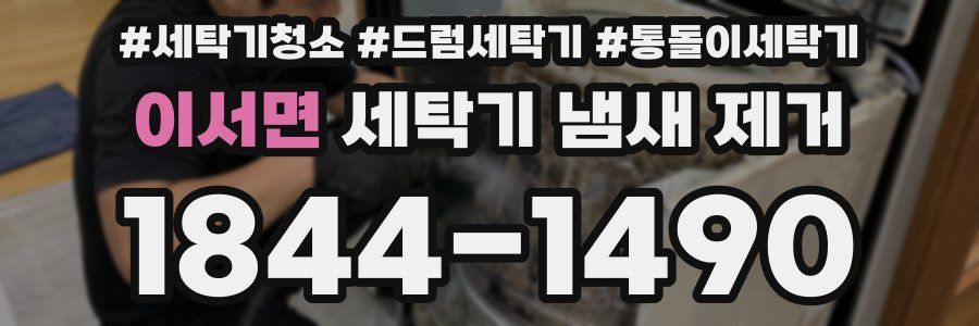 이서면 세탁기 냄새 제거