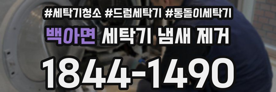 백아면 세탁기 냄새 제거