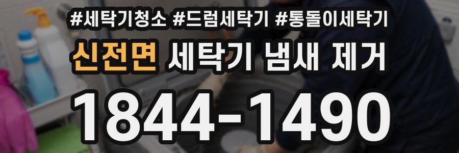 신전면 세탁기 냄새 제거