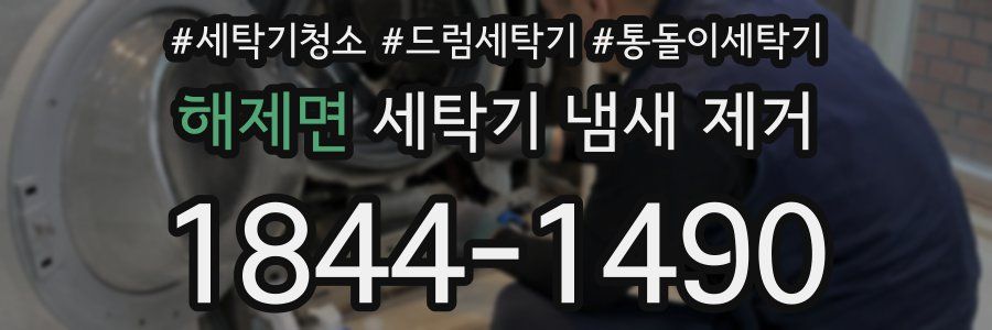 해제면 세탁기 냄새 제거