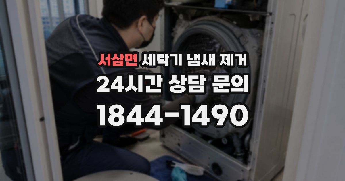 서삼면 세탁기 냄새 제거
