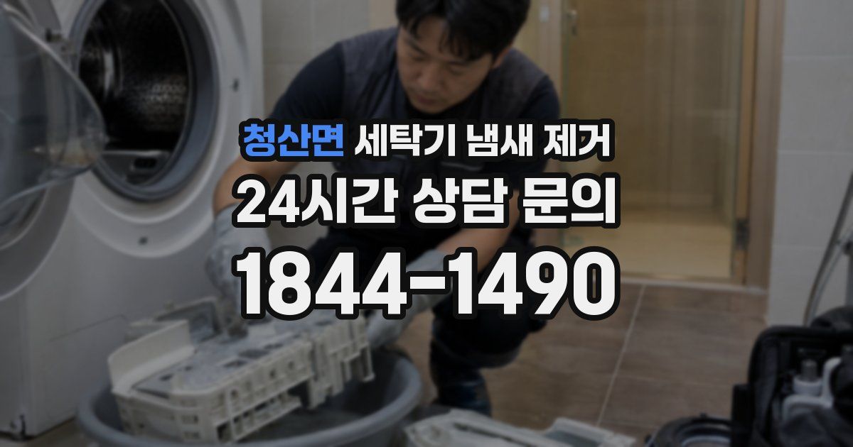 청산면 세탁기 냄새 제거