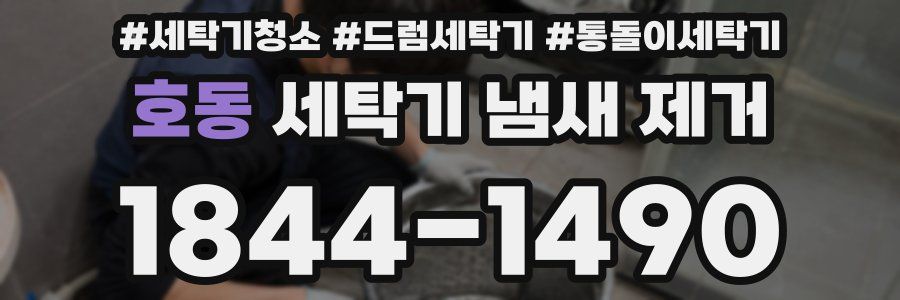 호동 세탁기 냄새 제거