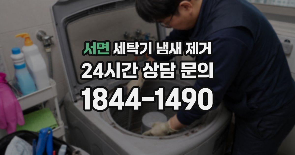 서면 세탁기 냄새 제거