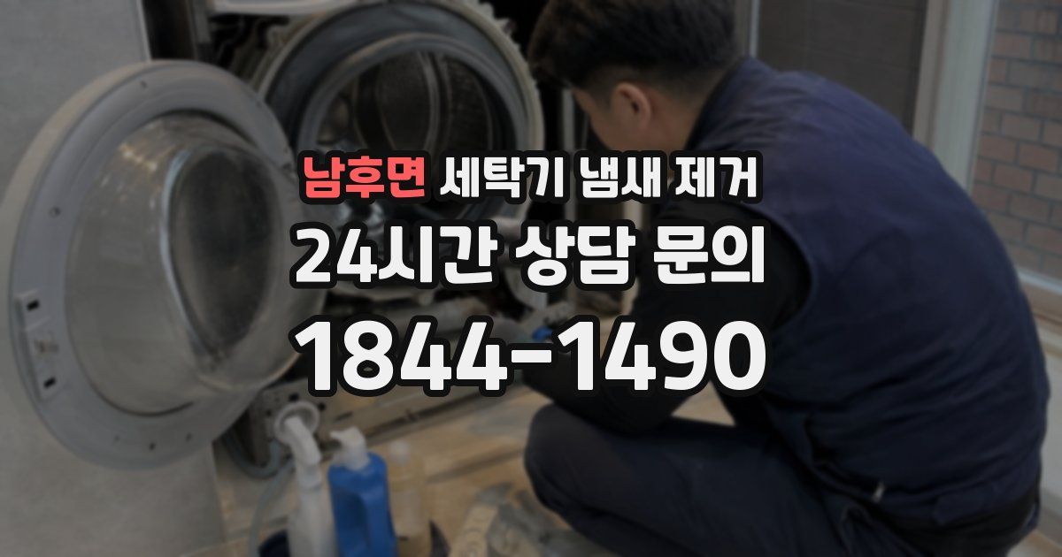 남후면 세탁기 냄새 제거