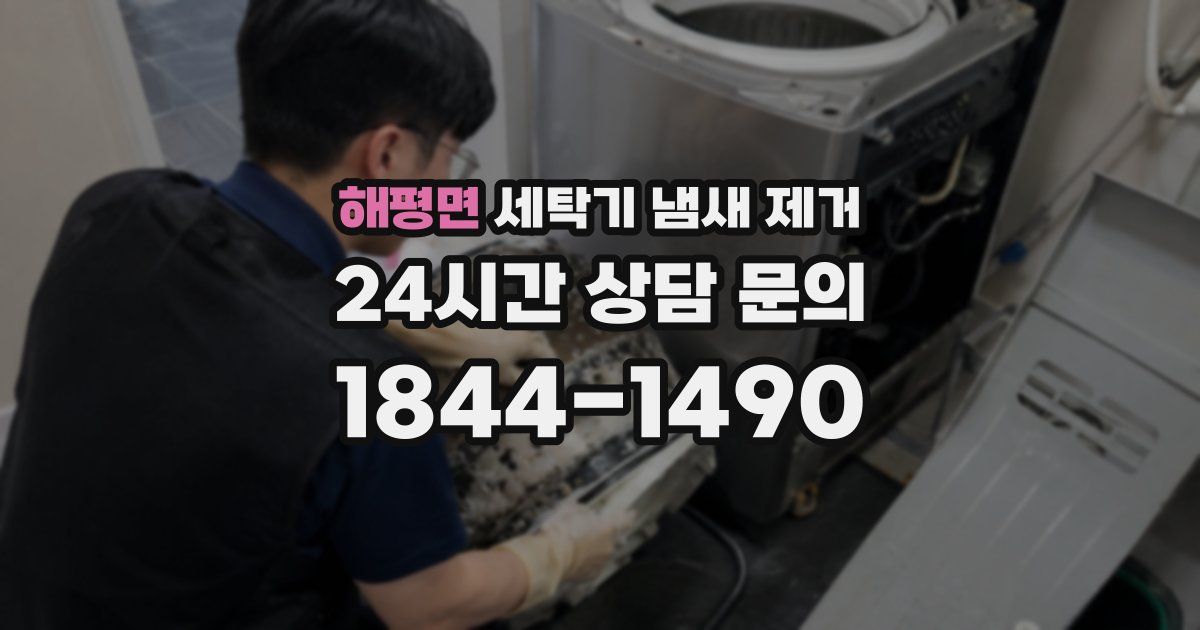 해평면 세탁기 냄새 제거