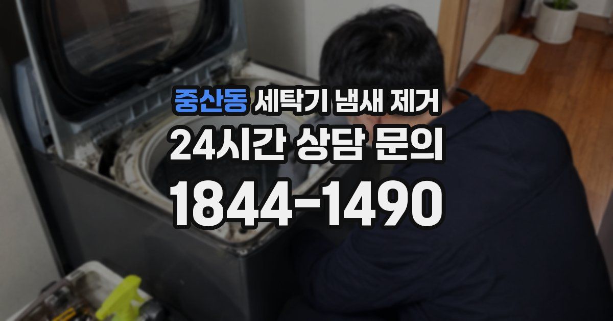 중산동 세탁기 냄새 제거