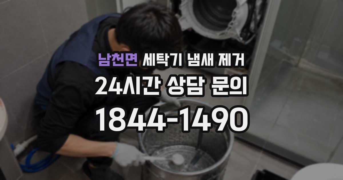 남천면 세탁기 냄새 제거