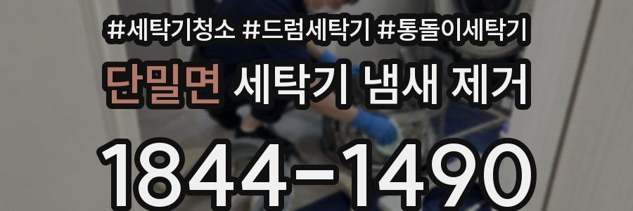 단밀면 세탁기 냄새 제거