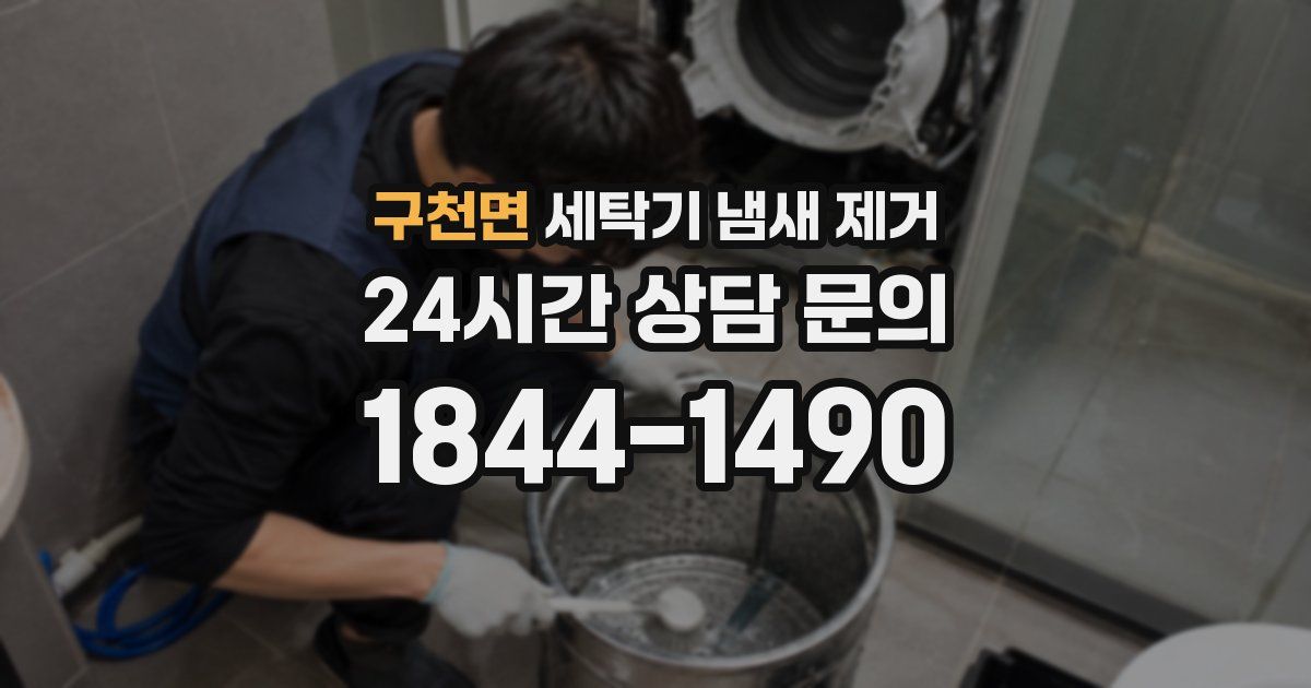 구천면 세탁기 냄새 제거