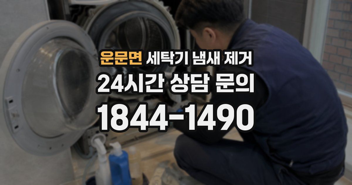 운문면 세탁기 냄새 제거