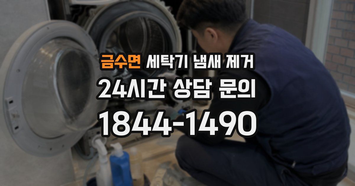 금수면 세탁기 냄새 제거