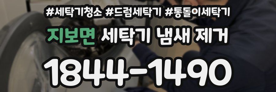 지보면 세탁기 냄새 제거