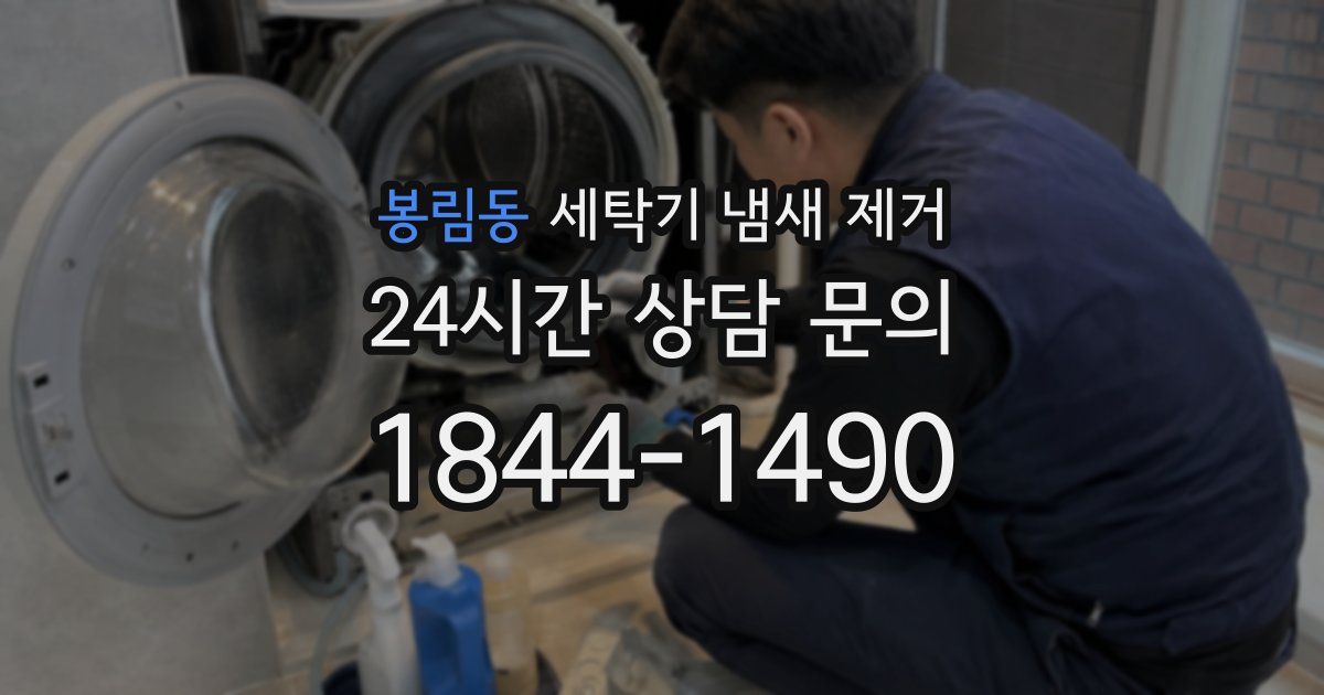봉림동 세탁기 냄새 제거