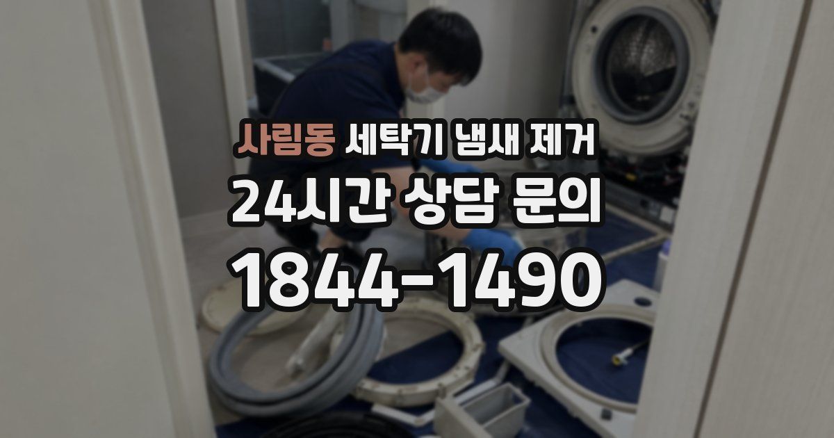 사림동 세탁기 냄새 제거