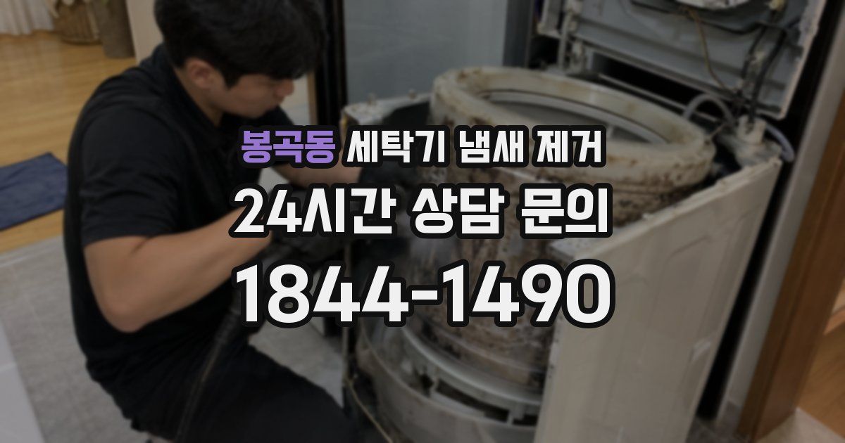 봉곡동 세탁기 냄새 제거